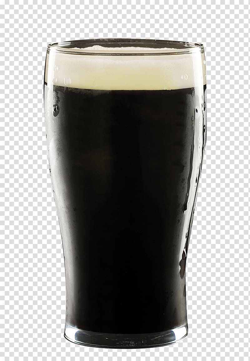 Beer Stout Schwarzbier Pint glass, Black beer glass decoration pattern transparent background PNG clipart