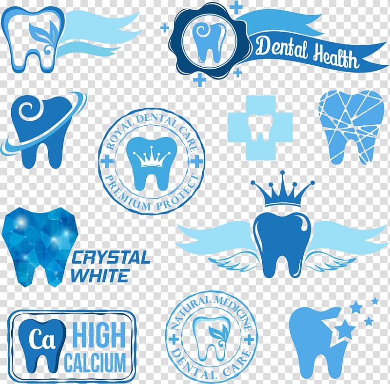 dental health advertisement flyer, Dentistry Logo Oral hygiene, Dental health logo material label transparent background PNG clipart