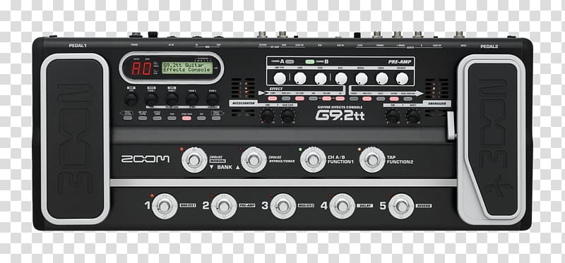 Guitar amplifier Zoom Corporation Effects Processors & Pedals Zoom HD8 and HD16 Pedalboard, guitar pedal transparent background PNG clipart