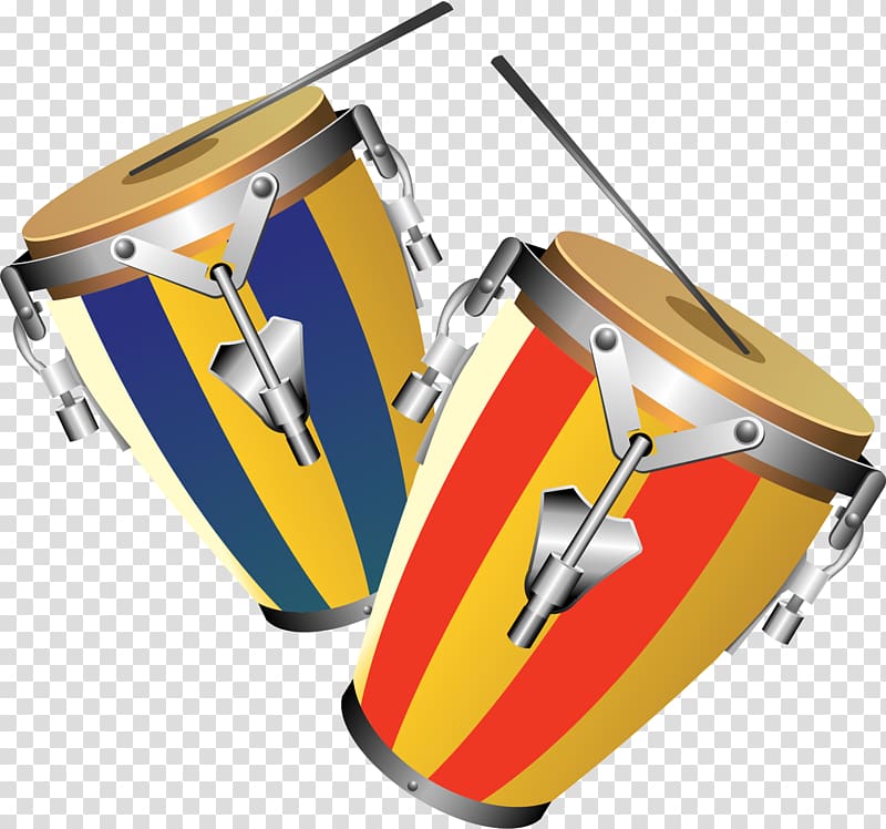 Tom-tom drum Conga Percussion Musical instrument, Hand-painted drums transparent background PNG clipart