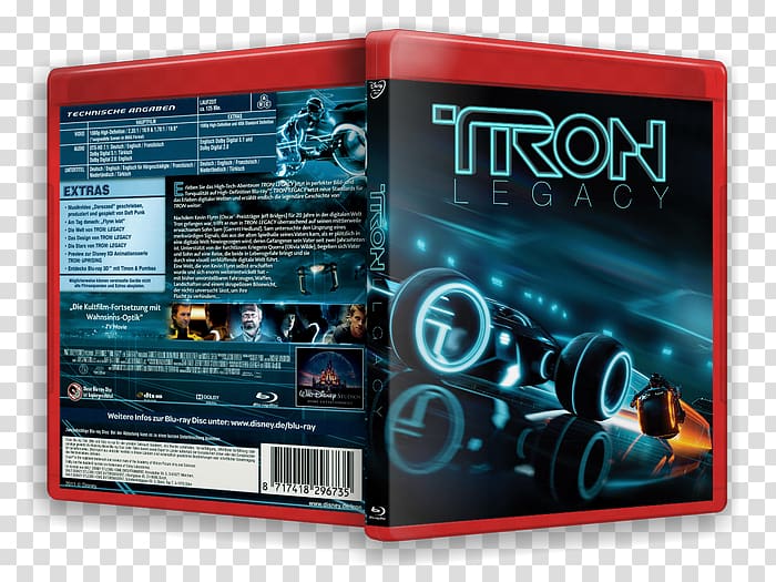 Blu-ray disc Film poster Film poster, Tron Legacy transparent background PNG clipart