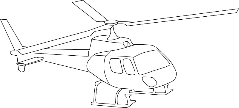 helicopter black and white clipart