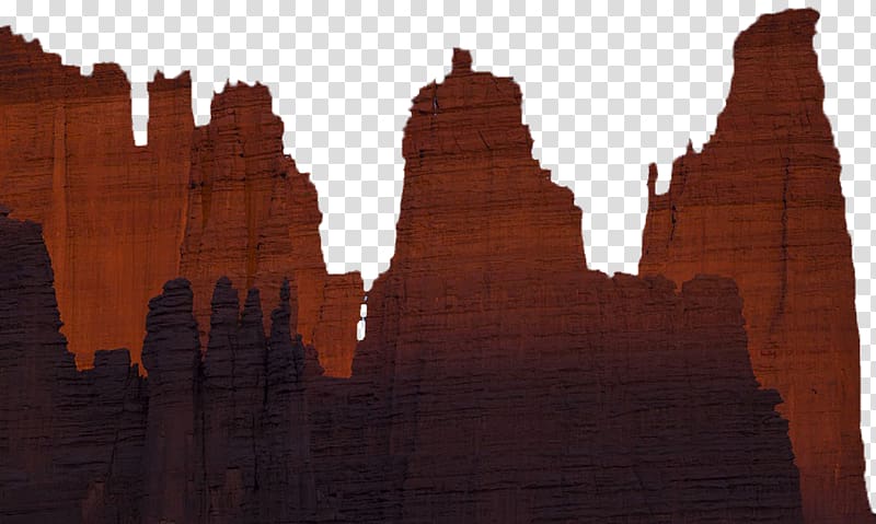 Fisher Towers Rock Landscape, Rock style transparent background PNG clipart
