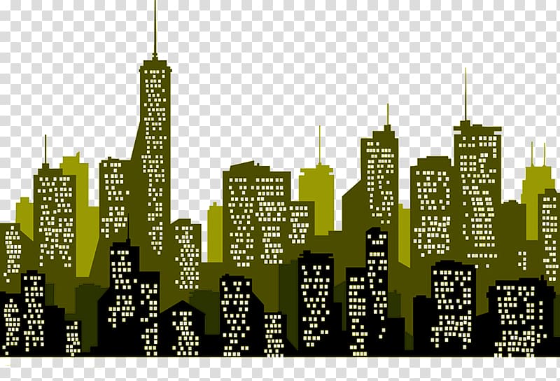 Silhouette Architecture City, Silhouette city transparent background PNG clipart