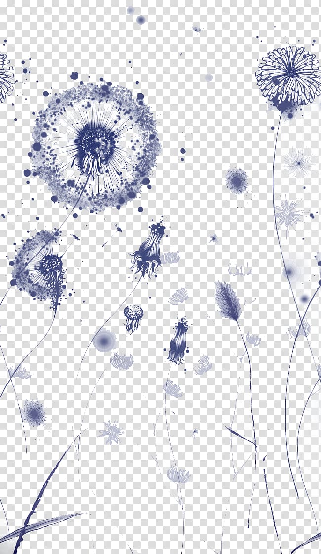 Dandelion , Purple Dandelion transparent background PNG clipart