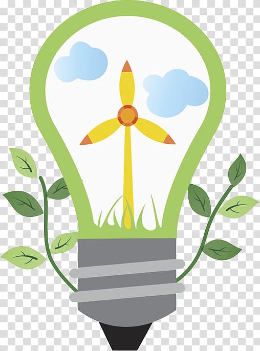 Light Windmill , The windmill in the bulb transparent background PNG clipart