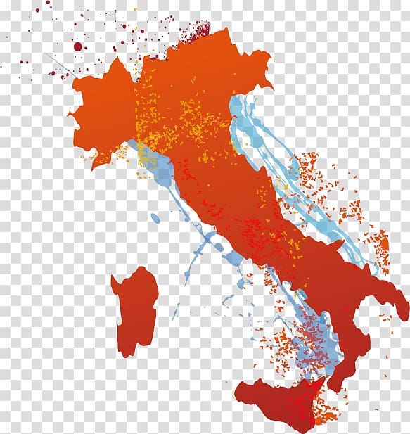 Italy Map , Creative Colorful Italy map transparent background PNG clipart