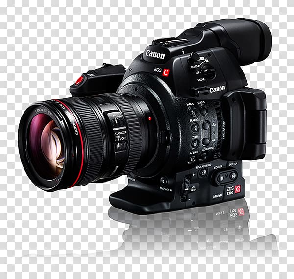 Canon EOS C100 Mark II Canon EOS C300 Mark II Canon Cinema EOS, Camera transparent background PNG clipart