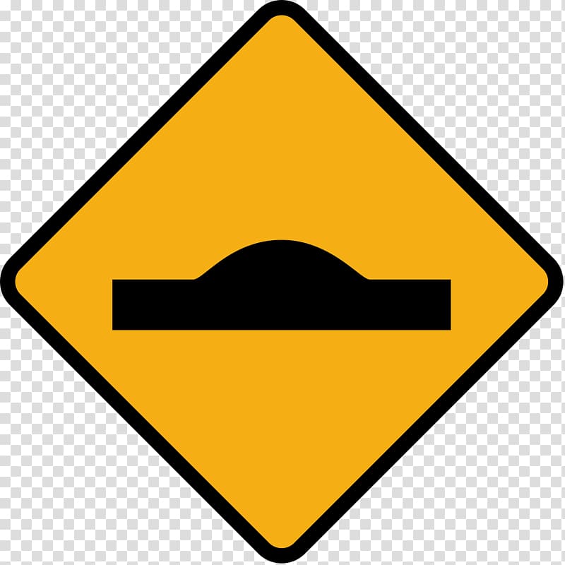 Traffic sign Speed bump Warning sign Road , Road Sign transparent background PNG clipart
