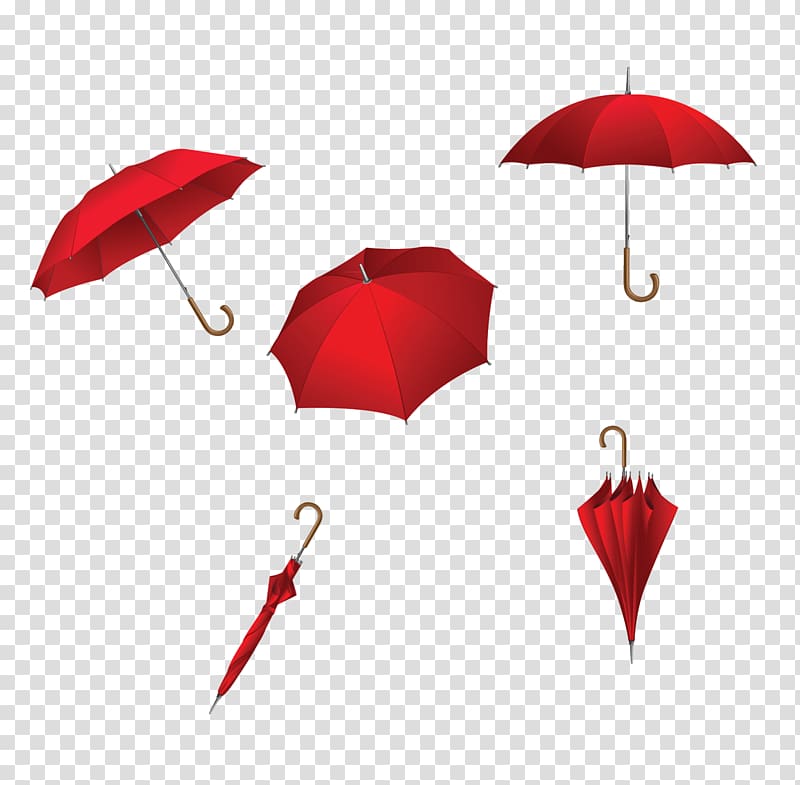 Umbrella Red, Red Umbrella transparent background PNG clipart