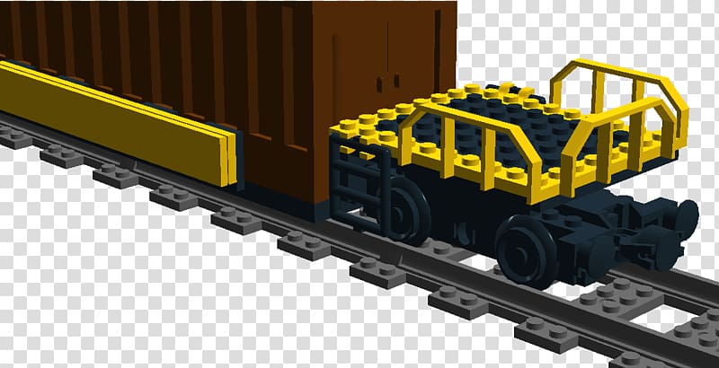 Train Railroad car Rail transport Locomotive Railway platform, lego train crane transparent background PNG clipart