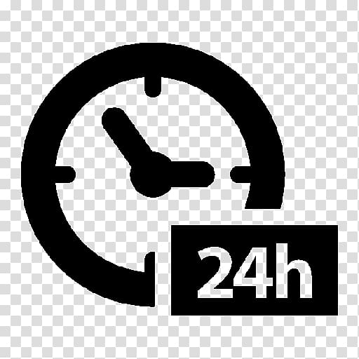 Computer Icons Symbol 24-hour clock, 24 HOURS transparent background PNG clipart