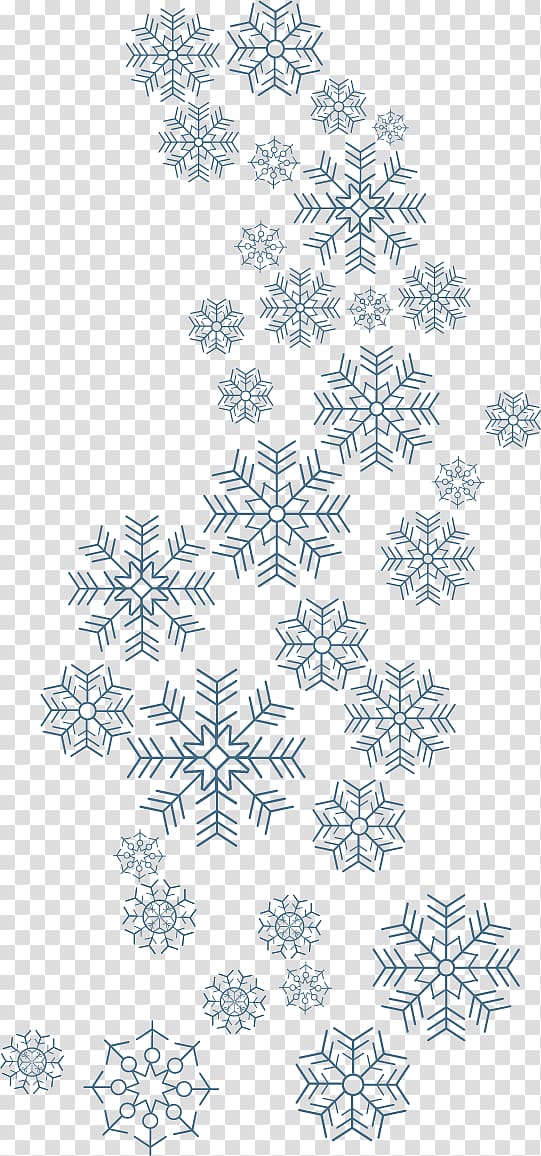 green snowflakes illustration, Snowflake schema, Beautiful winter snow flurries transparent background PNG clipart