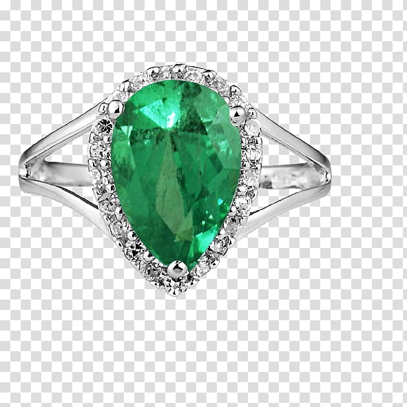 Emerald Ring Gemstone Jewellery Diamond, Gemstone Rings transparent background PNG clipart