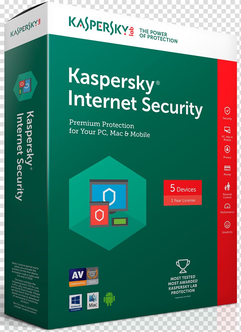 Kaspersky Internet Security Antivirus software Macintosh Kaspersky Anti-Virus Kaspersky Lab, Computer transparent background PNG clipart