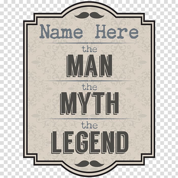 Legend Mug Myth Personalization Drinkware, father's day creative ideas transparent background PNG clipart