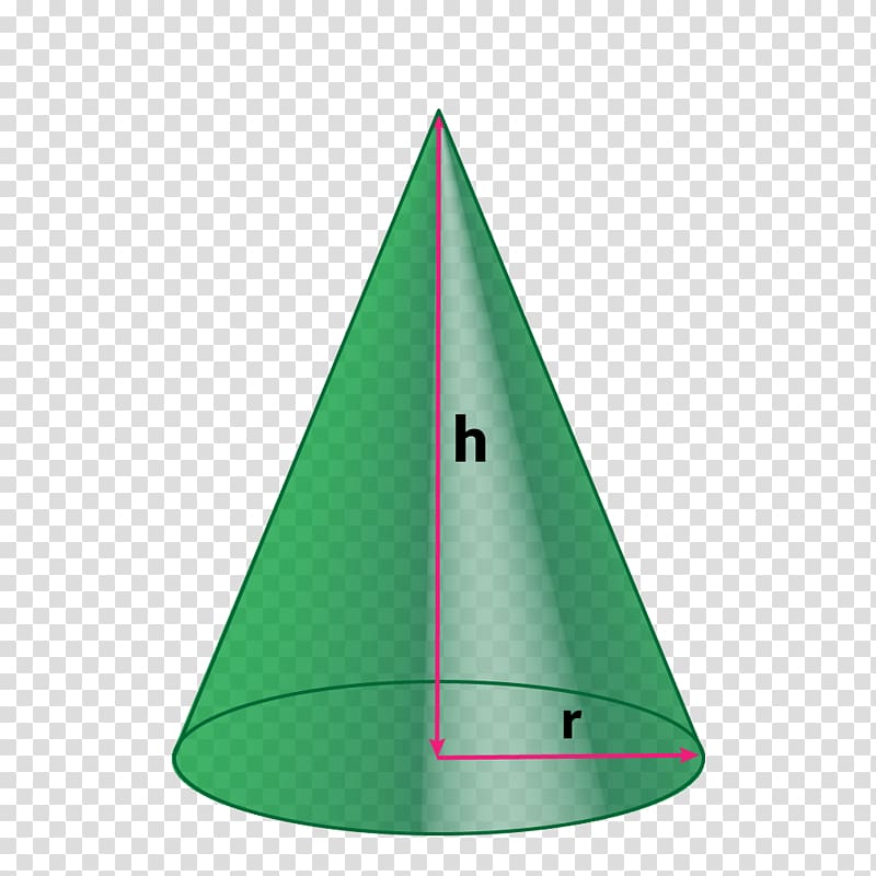 Cone Surface area Triangle Volume Pyramid, cone transparent background PNG clipart