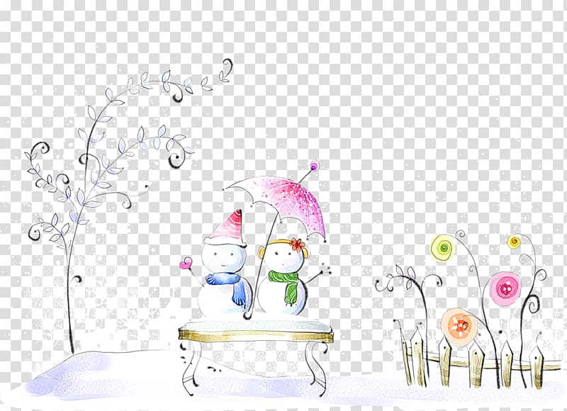 Winter Drawing, Winter Posters material transparent background PNG clipart