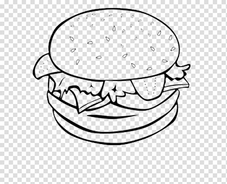 Coloring book Food Coloring Snack Colouring Pages, junk food transparent background PNG clipart
