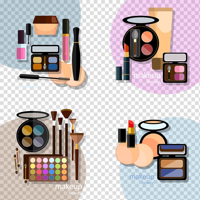 Make-up Cosmetics Illustration, Women color cosmetics transparent background PNG clipart