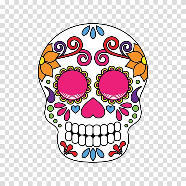 La Calavera Catrina Day of the Dead Skull, skull transparent background PNG clipart