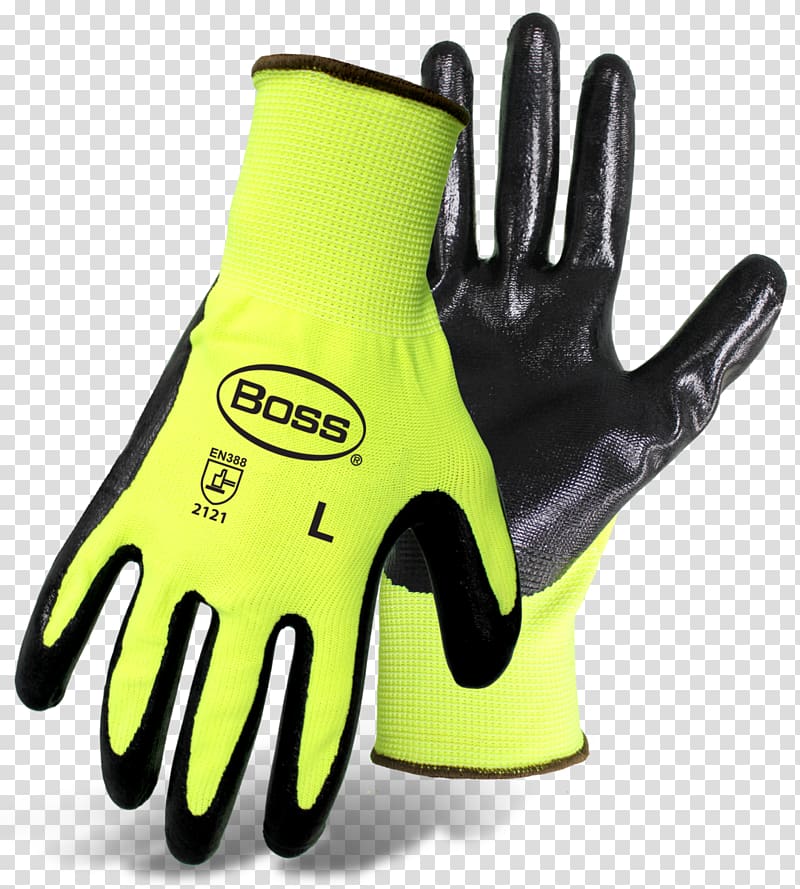 High-visibility clothing Cycling glove Hand Finger, hand transparent background PNG clipart