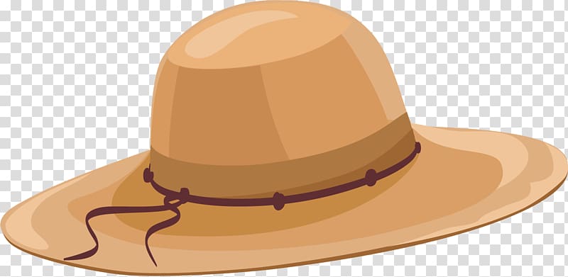 Brown Designer, Brown simple hat transparent background PNG clipart