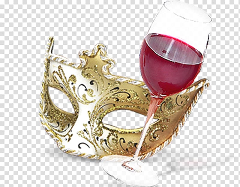 Mask Masquerade ball, Red Wine transparent background PNG clipart
