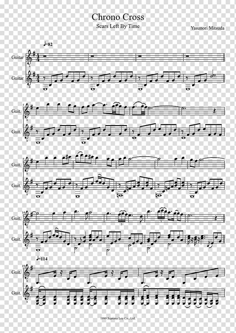 CHRONO CROSS, Scars of Time, Sheet Music Music of Chrono Cross Violin, sheet music transparent background PNG clipart