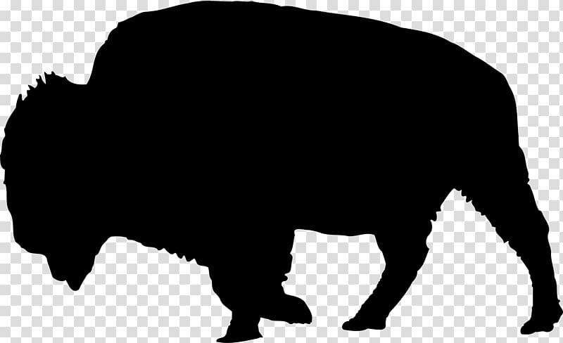 American bison Silhouette Drawing , bison transparent background PNG clipart