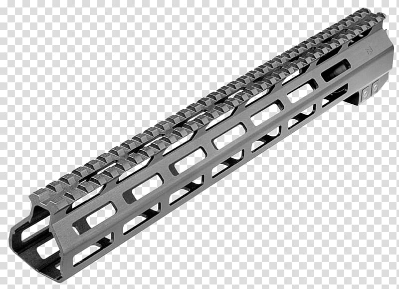 M-LOK Handguard Picatinny rail KeyMod Rail system, assault rifle transparent background PNG clipart