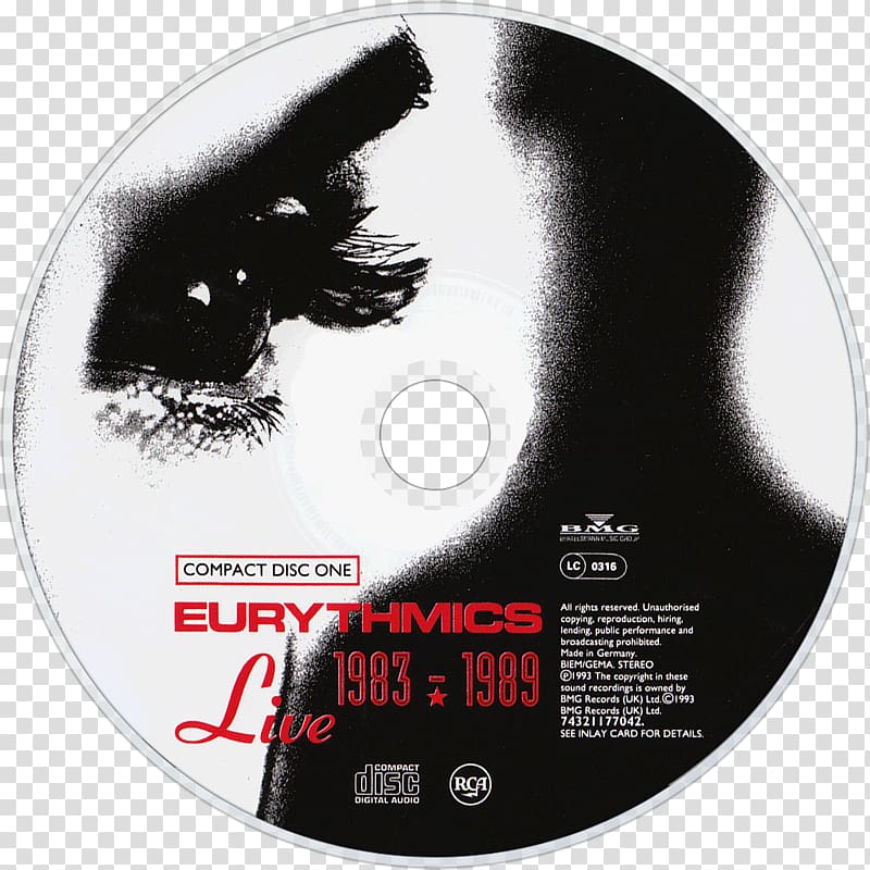Live 1983–1989 Eurythmics Greatest Hits Album Music, dvd transparent background PNG clipart
