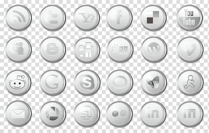 Social media Icon, Creative web design icon transparent background PNG clipart