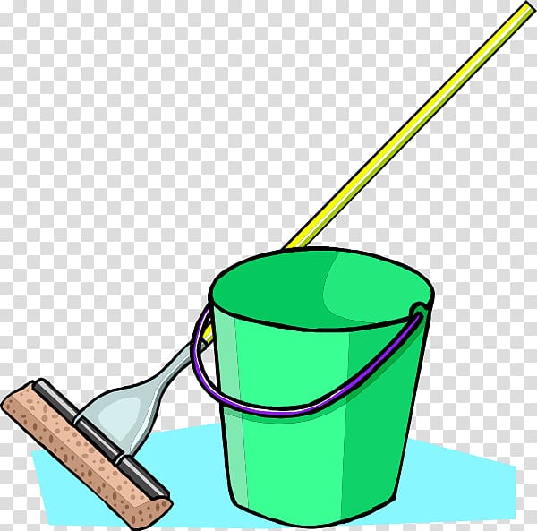 Mop Bucket Broom Cleaning , Green Cleaning transparent background PNG clipart