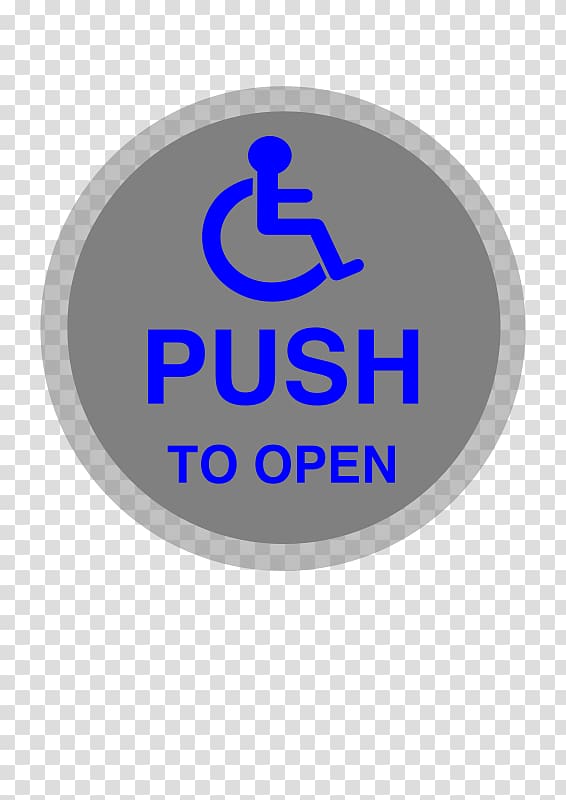 Disability Accessibility Button Logo , wheelchair transparent background PNG clipart
