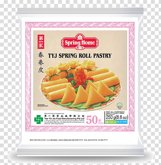 Spring roll Tee Yih Jia Spring Home Pastry Bakery, banana fry transparent background PNG clipart