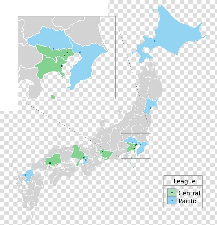 Japan Nippon Professional Baseball Blank map, japan transparent background PNG clipart