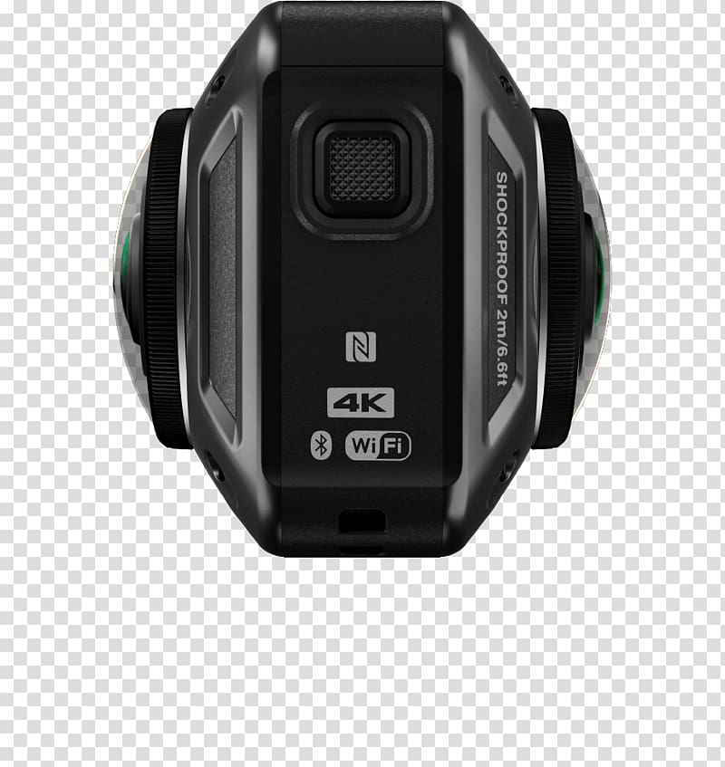 Nikon KeyMission 360 Action camera Immersive video 4K resolution, 360 Camera transparent background PNG clipart