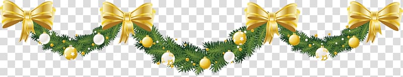 Garland Christmas ornament Christmas tree Wreath , Christmas background with decorative elements transparent background PNG clipart