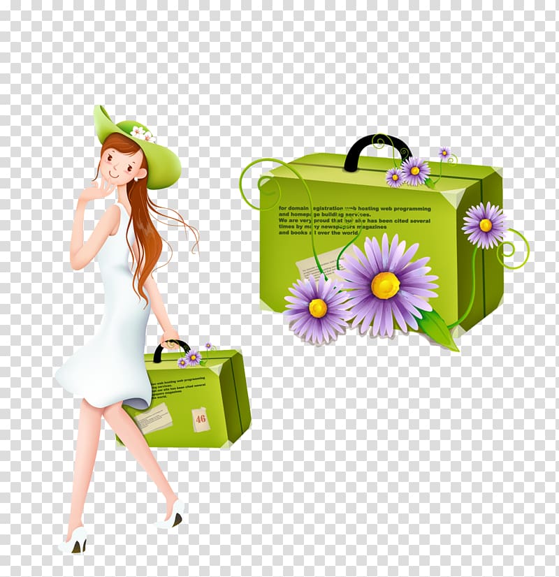 Cartoon Woman, Shopping for women transparent background PNG clipart