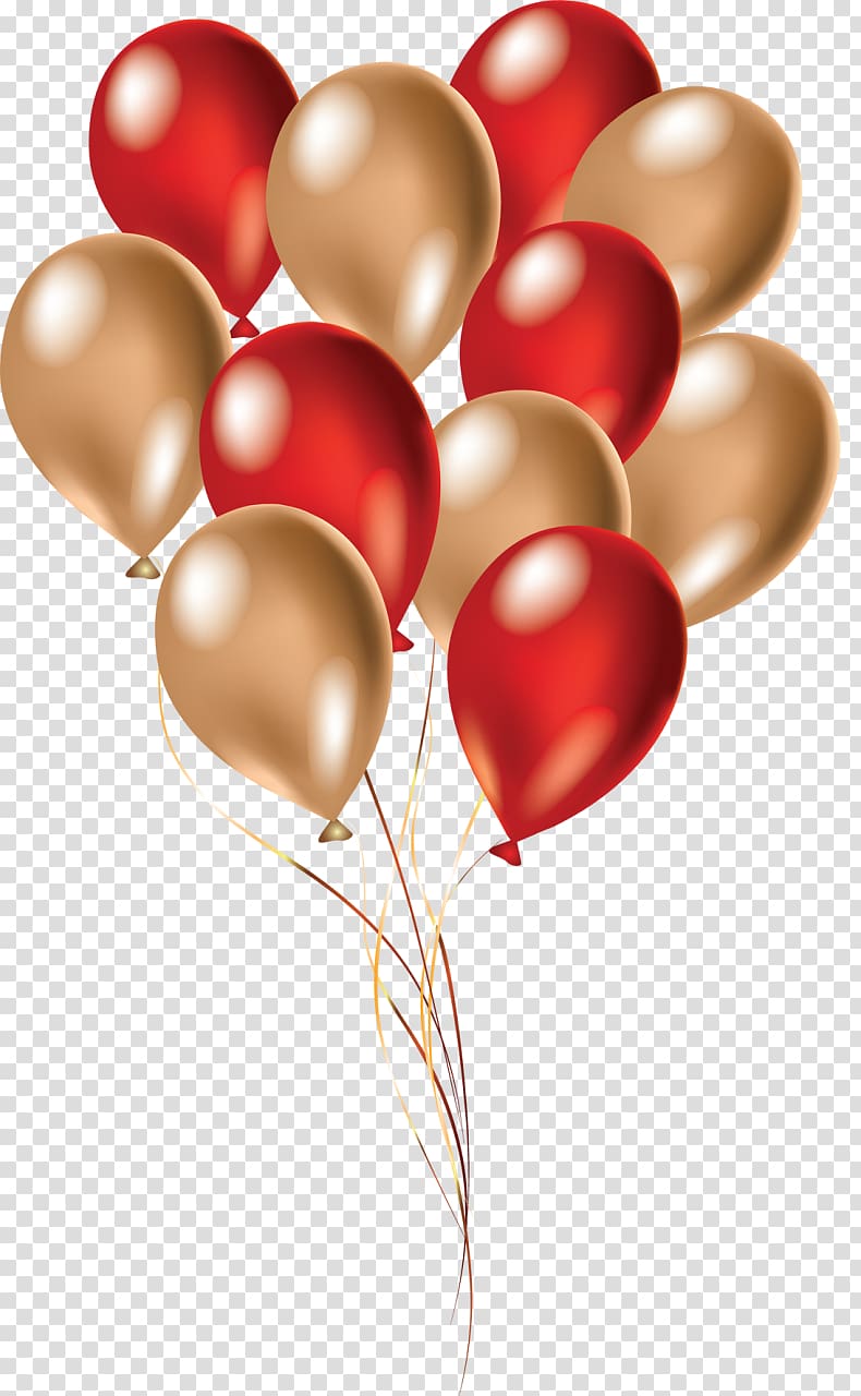 Balloon Birthday Red , balloons transparent background PNG clipart