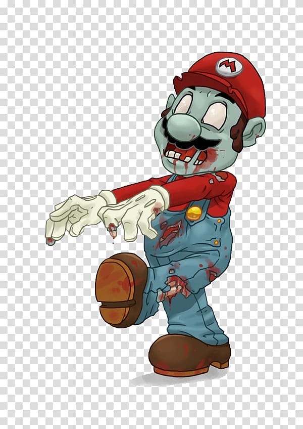 mario zombie transparent background PNG clipart
