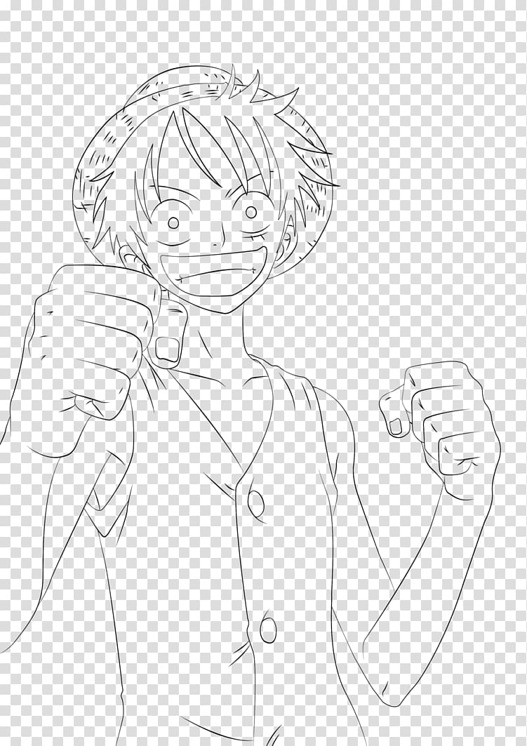 Thumb Line art Homo sapiens Cartoon Sketch, monkey d luffy transparent background PNG clipart