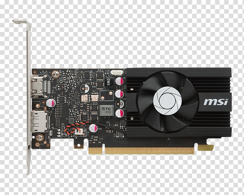 Graphics Cards & Video Adapters NVIDIA GeForce GT 1030 GDDR5 SDRAM Micro-Star International, nvidia transparent background PNG clipart