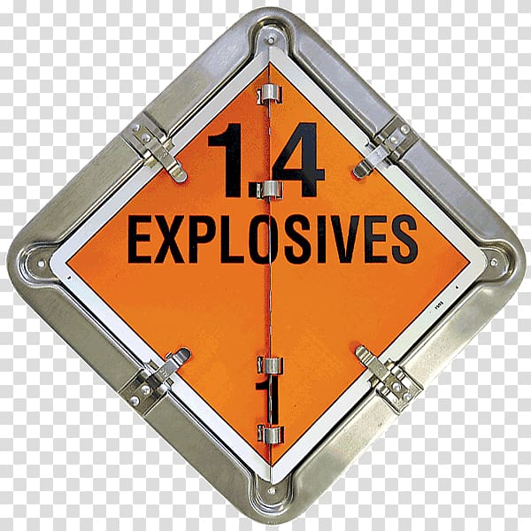 Placard Dangerous goods Explosive material HAZMAT Class 7 Radioactive substances Title 49 of the Code of Federal Regulations, placard transparent background PNG clipart