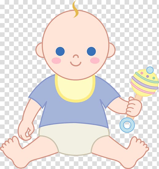 baby holding toy illustration, Cartoon Baby Boy transparent background PNG clipart