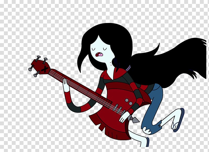 Marceline the Vampire Queen Princess Bubblegum Finn the Human Jake the Dog Bass guitar, bass transparent background PNG clipart