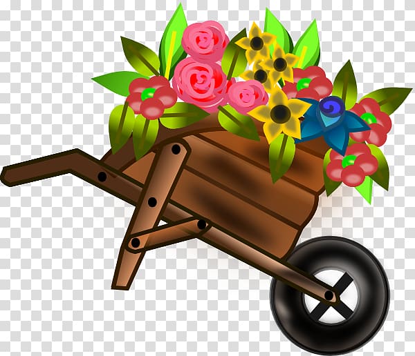 Wheelbarrow race Flower , Wheelbarrow transparent background PNG clipart