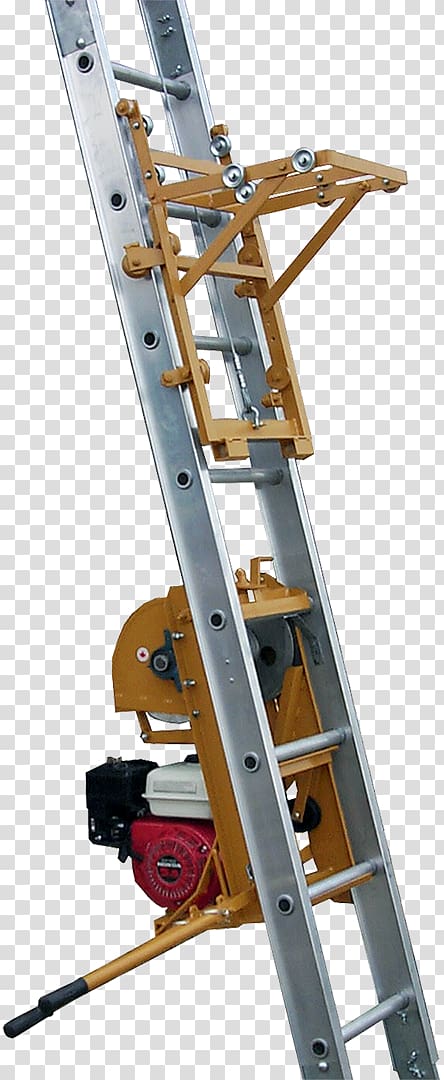 Ladder Hoist Elevator Aerial work platform Lifting equipment, hoisting machine transparent background PNG clipart