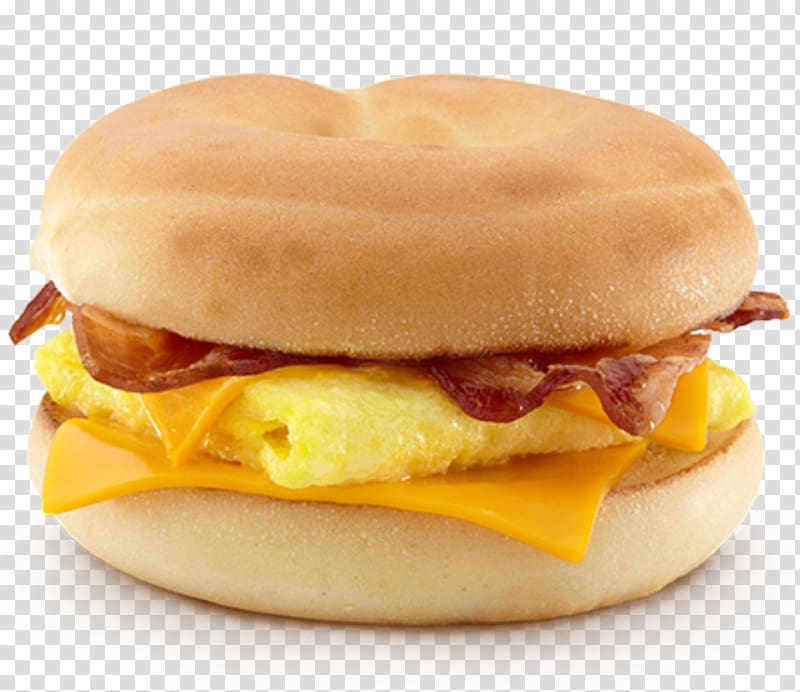 Bacon, egg and cheese sandwich Bagel Breakfast sandwich McGriddles, bagel transparent background PNG clipart